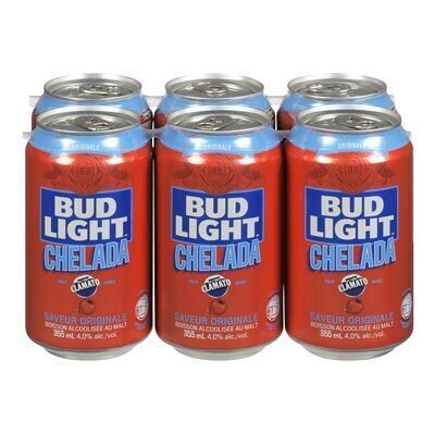 LABATT Bière chelada, Bud Light 6X355 ML - CANETTES