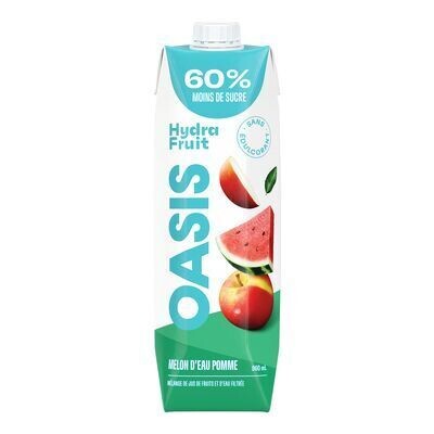 OASIS Breuvage de jus de fruits melon d'eau et pomme, Hydrafruit 960 ML