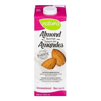 NATUR-A Boisson aux amandes enrichie non sucrée 946 ML