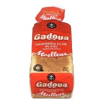 GADOUA Pain blanc tranché épais, Moelleux 675 g