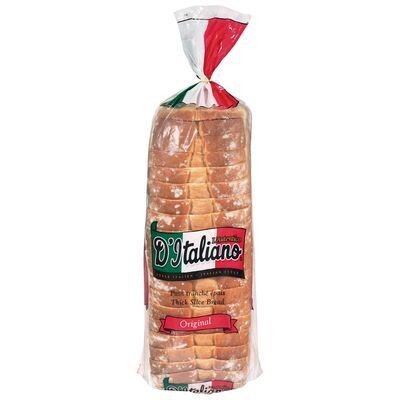 D&#39;ITALIANO Pain blanc style italien tranché épais 675 g
