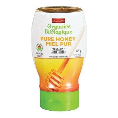 IRRESISTIBLES Miel pur ambré, Biologique 375 g