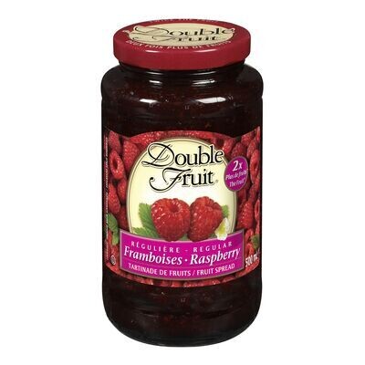 DOUBLE FRUIT Tartinade de fruits aux framboises 500 mL