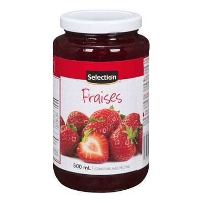 SELECTION Confiture de fraises 500 mL