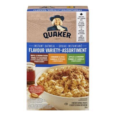 QUAKER Assortiment de gruau instantané 314 g