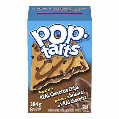 KELLOGG&#39;S Tartelettes pour grille-pain avec brisures de chocolat. Pop-Tarts 384 g