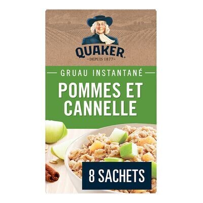 QUAKER Gruau instantané aux pommes et à la cannelle 264 g