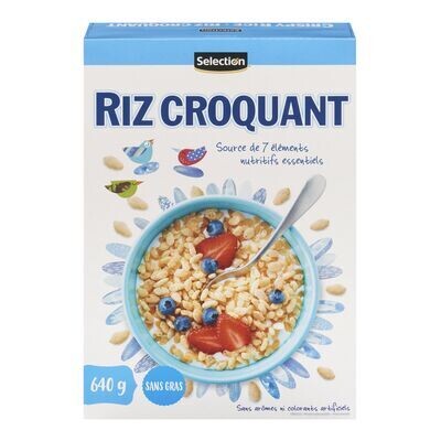 SELECTION Céréales de riz croquant 640 g