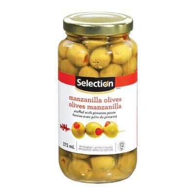 SELECTION Olives manzanilla farcies 375 mL
