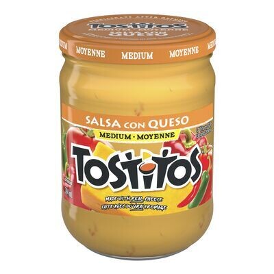 TOSTITOS Salsa moyenne avec du vrai fromage, Salsa Con Queso 394 mL