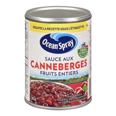 OCEAN SPRAY Sauce aux canneberges avec fruits entiers 348 mL