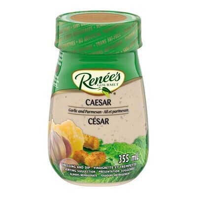 RENÉE&#39;S GOURMET Vinaigrette et trempette César 355 mL