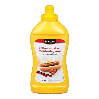 SELECTION Moutarde jaune préparée 550 mL
