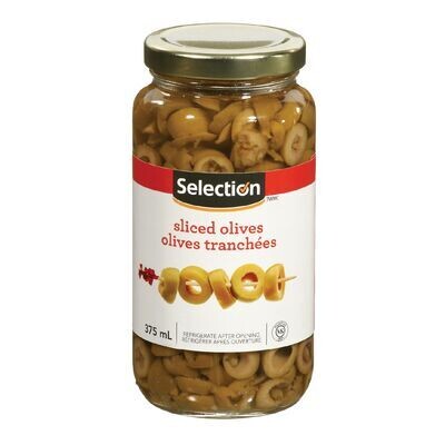 SELECTION Olives vertes tranchées 375 mL