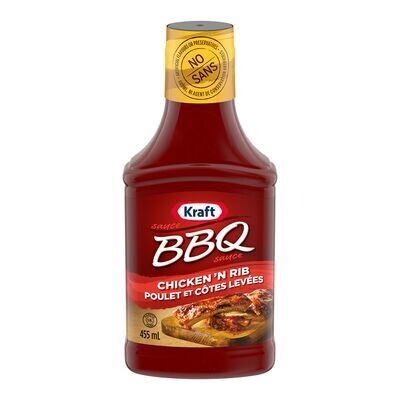 KRAFT Sauce barbecue poulet et côtes levées 455 mL