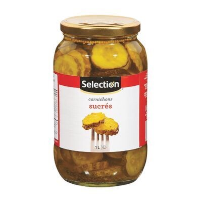 SELECTION Cornichons sucrés en rondelles 1 L