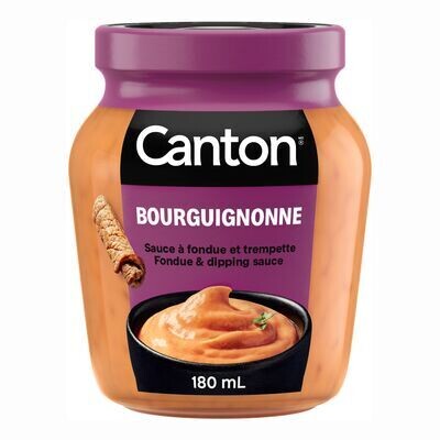 CANTON Sauce à fondue et trempette Bourguignonne 180 mL