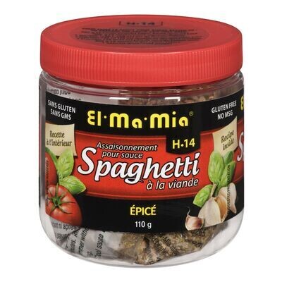 EL-MA-MIA Mélange d&#39;épices pour sauce spaghetti à la viande épicé 110 g