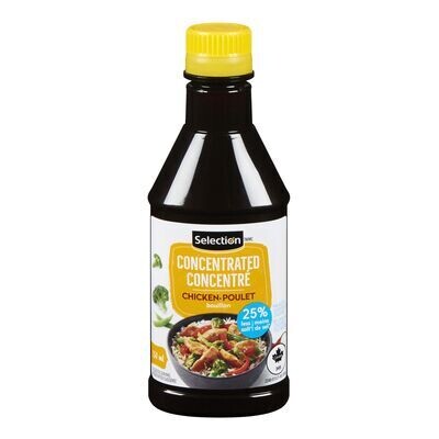 SELECTION Bouillon de poulet concentré réduit en sel 250 mL