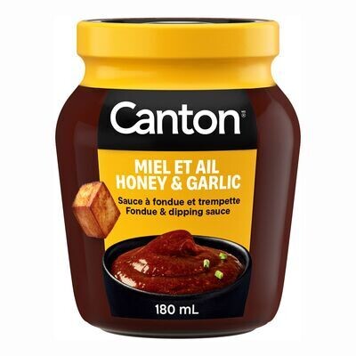 CANTON Sauce à fondue et trempette au miel et à l&#39;ail 180 mL