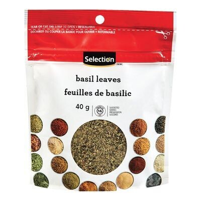 SELECTION Feuilles de basilic 40 g