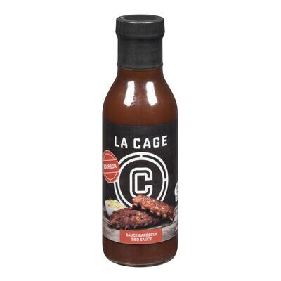 LA CAGE Sauce barbecue à saveur Bourbon 345 mL