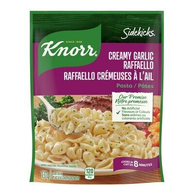 KNORR Pâtes raffaello crémeuses à l&#39;ail, Sidekicks 137 g