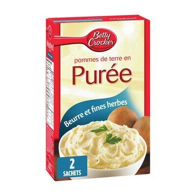 BETTY CROCKER Purée de pommes de terre beurre et fines herbes 215 g