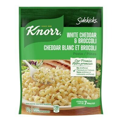 KNORR Pâtes au cheddar blanc et brocoli, Sidekicks 143 g