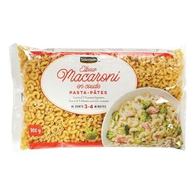 SELECTION Pâtes macaroni en coude 900 g