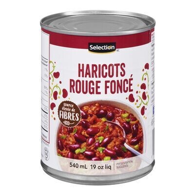 SELECTION Haricots rouge foncé 540 mL
