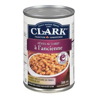 CLARK Fèves au lard à l&#39;ancienne 398 mL