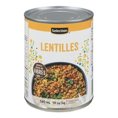 SELECTION Lentilles 540 mL