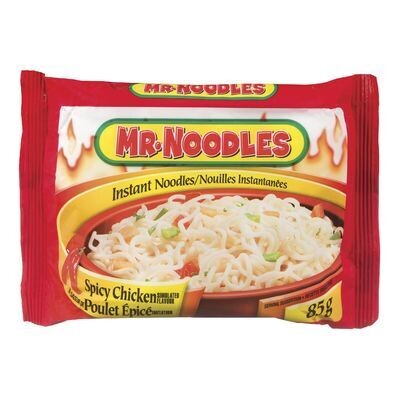 MR. NOODLES Nouilles instantanées à saveur de poulet épicé 85 g