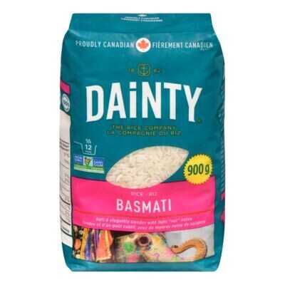 DAINTY Riz basmati, Classiques du Monde 900 g
