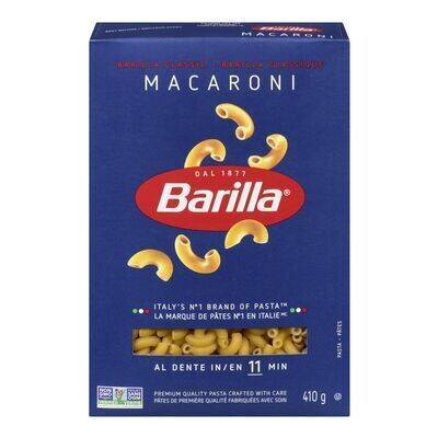 BARILLA Pâtes macaroni coupées 410 g