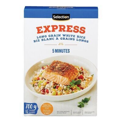 SELECTION Riz instantané enrichi à grain long, Express 700 g