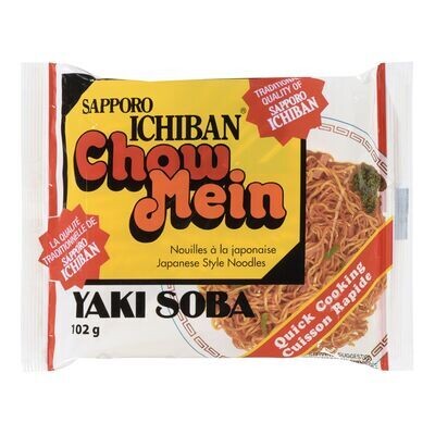 SAPPORO ICHIBAN Nouilles à la japonaise yaki soba, Chow Mein 100 g