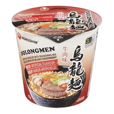 NONG SHIM Mélange pour soupe aux nouilles oolong à saveur de bœuf 75 g
