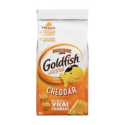 PEPPERIDGE FARM Craquelins cuits au four à saveur de cheddar, Goldfish 200 g