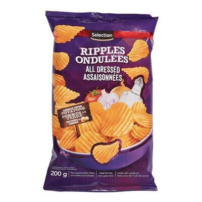 SELECTION Croustilles ondulées assaisonnées 200 g