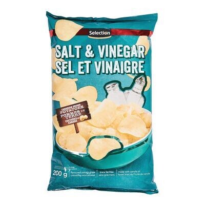 SELECTION Croustilles au sel et vinaigre 200 g