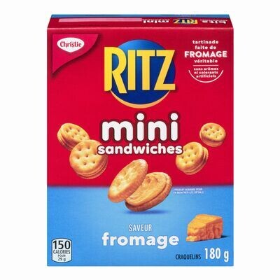RITZ Craquelins sandwiches à saveur de fromage 180 g