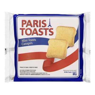 PARIS TOASTS Canapés 80 g