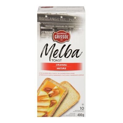 GRISSOL Biscottes Melba nature 400 g
