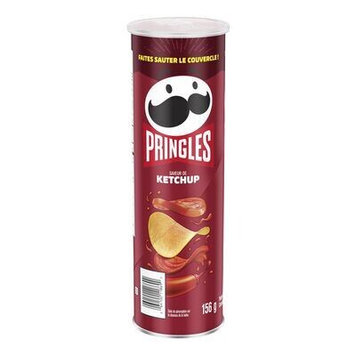 PRINGLES Croustilles à saveur de ketchup 156 g