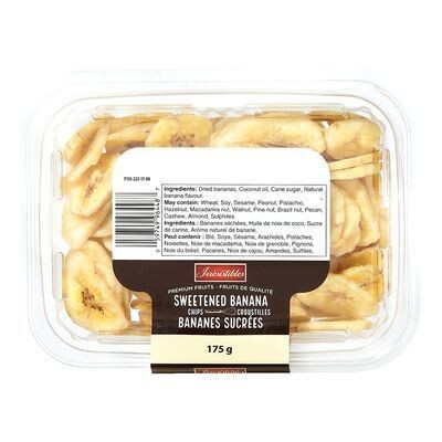 IRRESISTIBLES Croustilles de banane sucrée 175 g