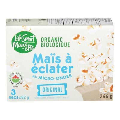 MIEUX-ÊTRE Maïs à éclater à saveur originale, Biologique 246 g