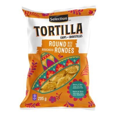 SELECTION Croustilles de tortillas en bouchées rondes 295 g