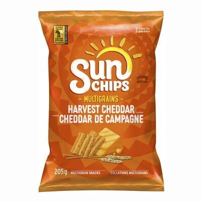 SUNCHIPS Croustilles multigrains à saveur de cheddar de campagne 205 g